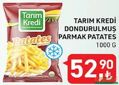 TARIM KREDİ DONDURULMUŞ PARMAK PATATES 1000 G TARIM KREDİ DONDURULMUŞ PARMAK PATATES 1000 G